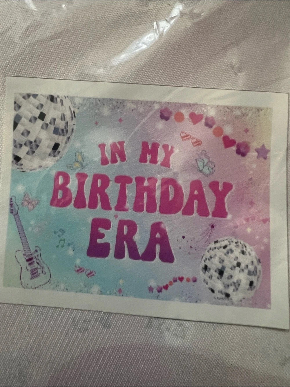 UNBRANDED “In My Birthday Era" Party Back Drop Banner